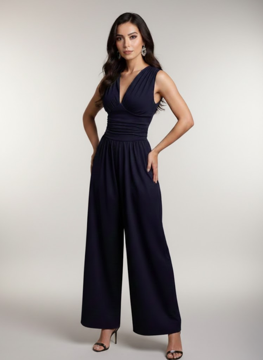 Margaux™ — Elegant flydende ærmeløs jumpsuit