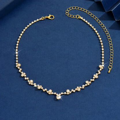 Elegant bryllupshalskæde med diamant