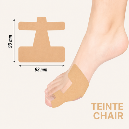 Comforté™ — Forskåret hallux valgus-tape, kinesiologi, aktiv komfort