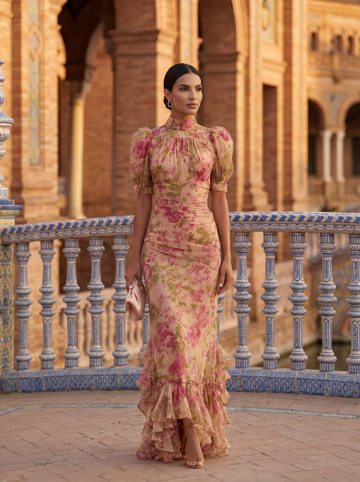 Elegant Rosario-kjole i silke – Maison Claire et Sylvie