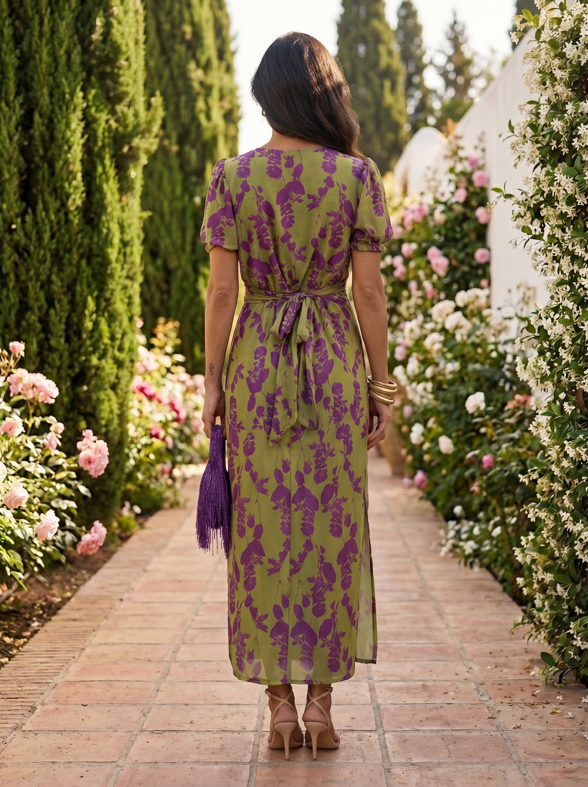 Elegant kjole i silkestof – Maison Claire et Sylvie-kollektionen