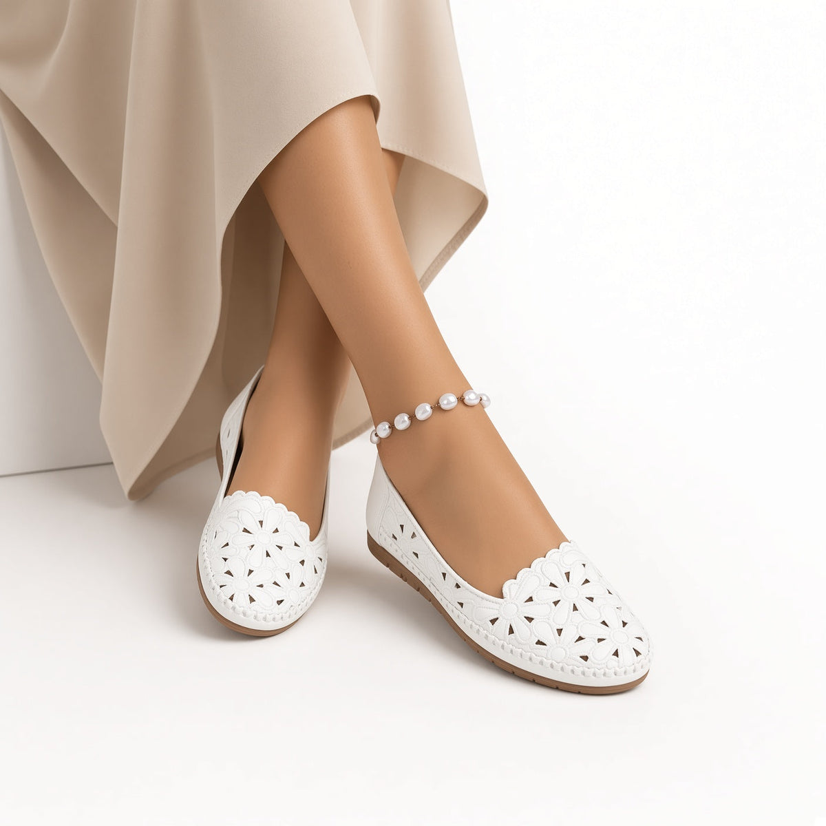 Cévarine™ — Åbne loafers med komfort og lethed i hverdagen