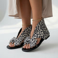 Hvidt leopardprint