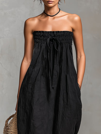 Nina™ | Elegant stropløs jumpsuit