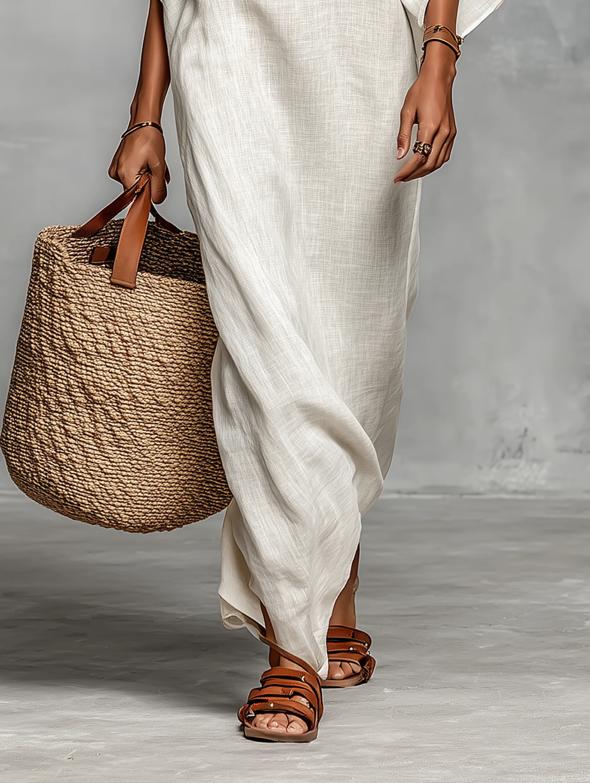 Aveline™ | Maxikjole med off-shoulder og flagermusærmer