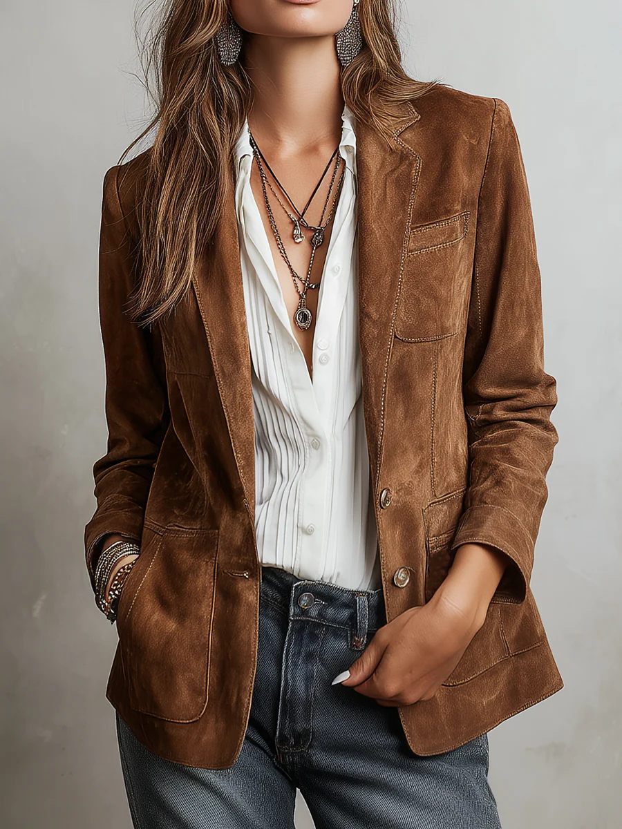 Marcelle | Brun vintageblazer