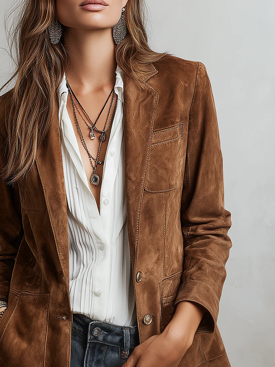 Marcelle | Brun vintageblazer