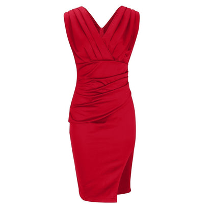 Adrienne™ — Elegant draperet kjole med formende silhuet