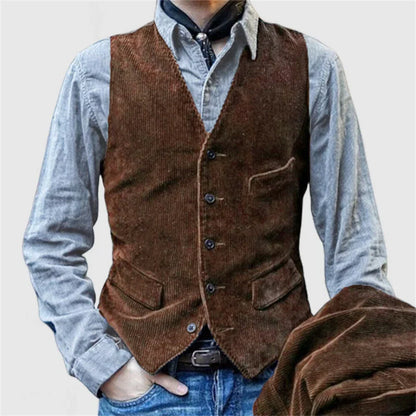 Thomas™ | Vintagejakke og vest i klassisk elegance