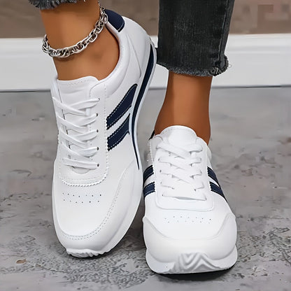 Lucienne™ — Hvide, elegante og komfortable sportssneakers