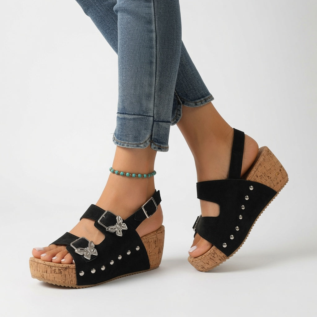 Giovanna™ — Elegante mules med kilehæl og hverdagskomfort