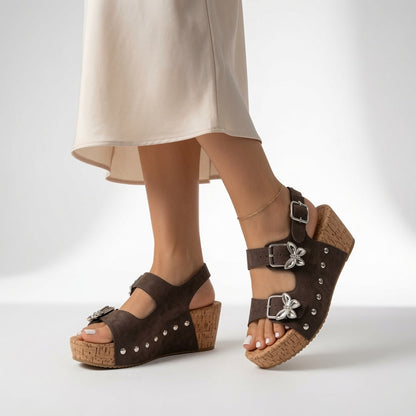 Giovanna™ — Elegante mules med kilehæl og hverdagskomfort