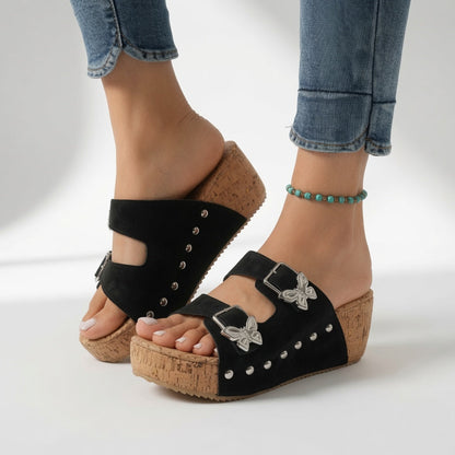 Giovanna™ — Elegante mules med kilehæl og hverdagskomfort