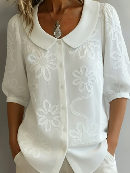 Aurélie™ - Let blomstret bluse med naturlig elegance