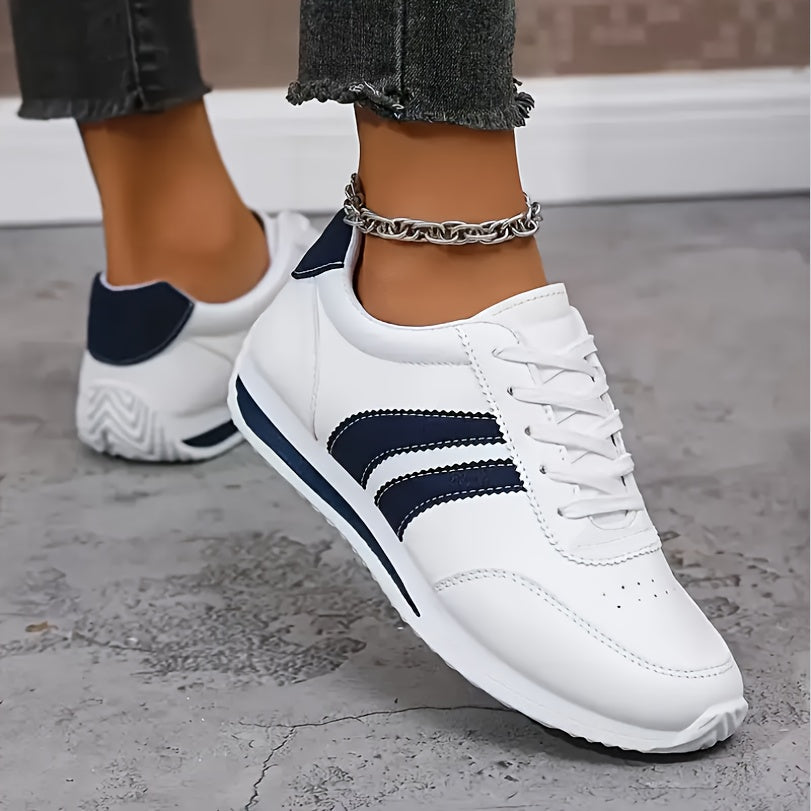 Lucienne™ — Hvide, elegante og komfortable sportssneakers