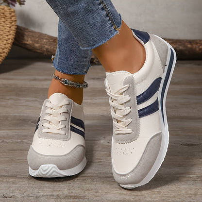Lucienne™ — Hvide, elegante og komfortable sportssneakers