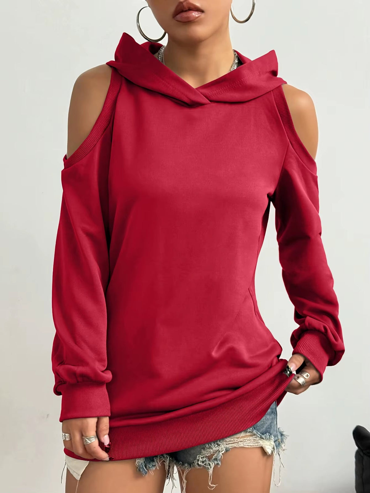 Camélia™ — Elegant sweatshirt med åbne skuldre