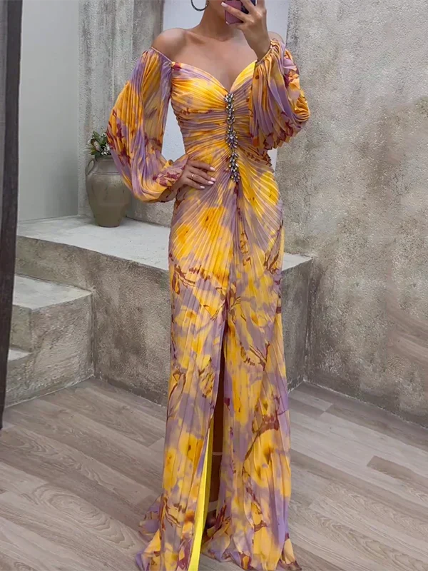 Maud™ - Elegant plisseret festkjole