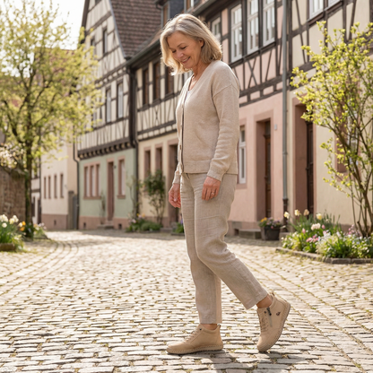 Flora komfortable ortopædiske sko med lynlås