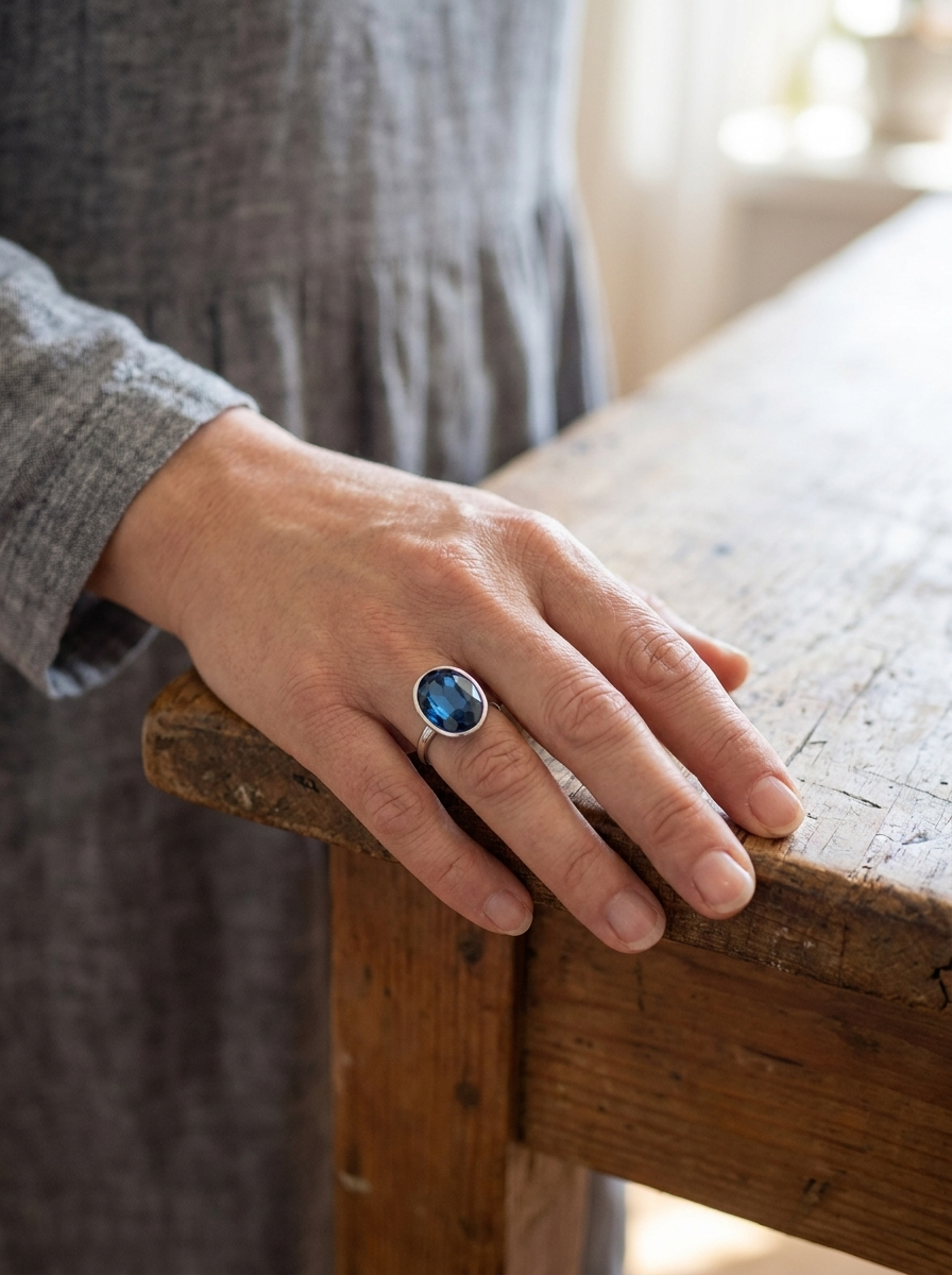 Himmelblå Ring™ – Vintage-glans