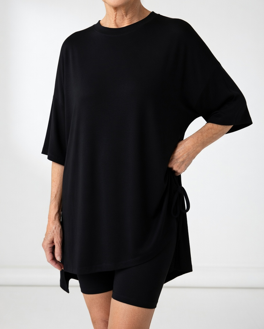 Louisette™ — Oversized T-shirt og shorts i afslappet komfort
