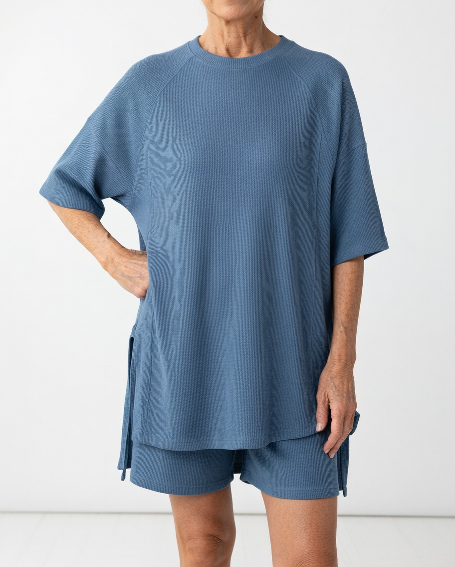 Louisette™ — Oversized T-shirt og shorts i afslappet komfort