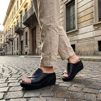 Elisa ortopædiske sandaler med hæl