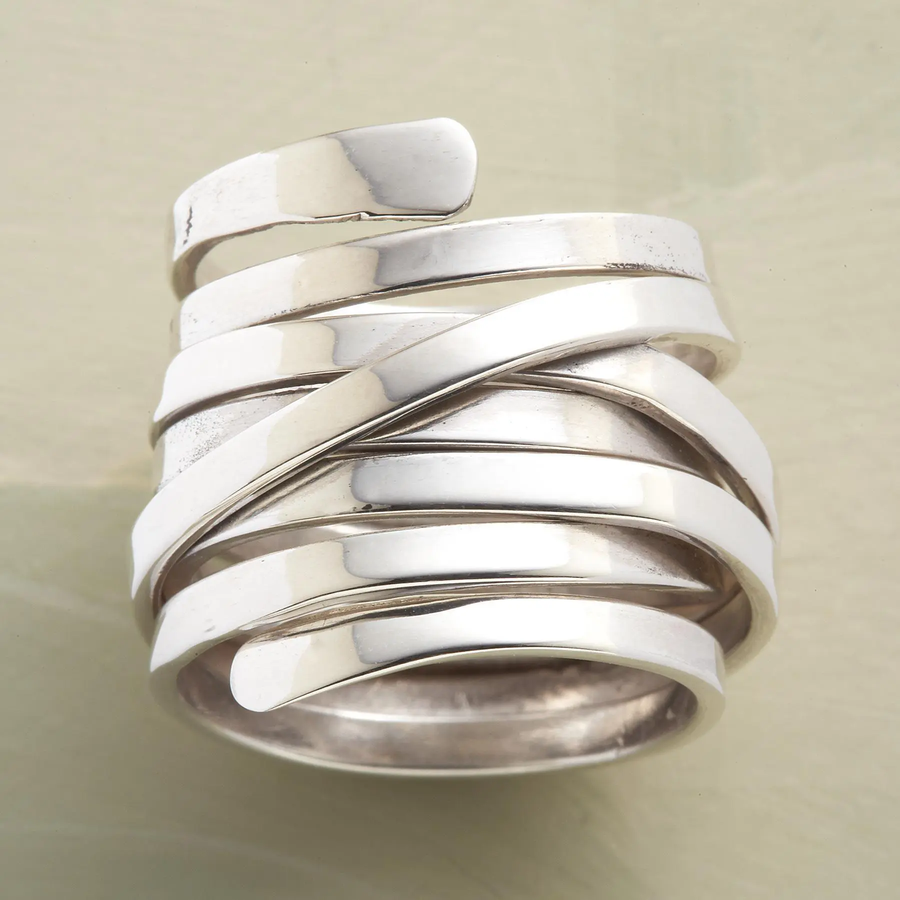 Elegant vintage sølvring