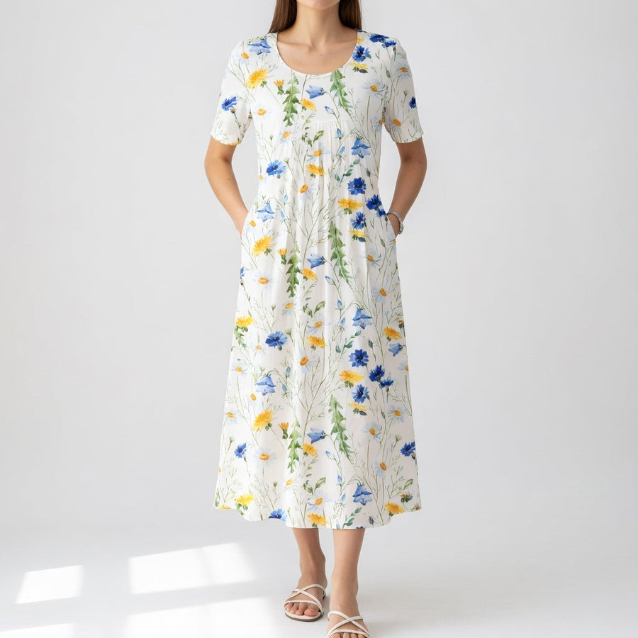Doreen™ — Elegant kjole med flæser