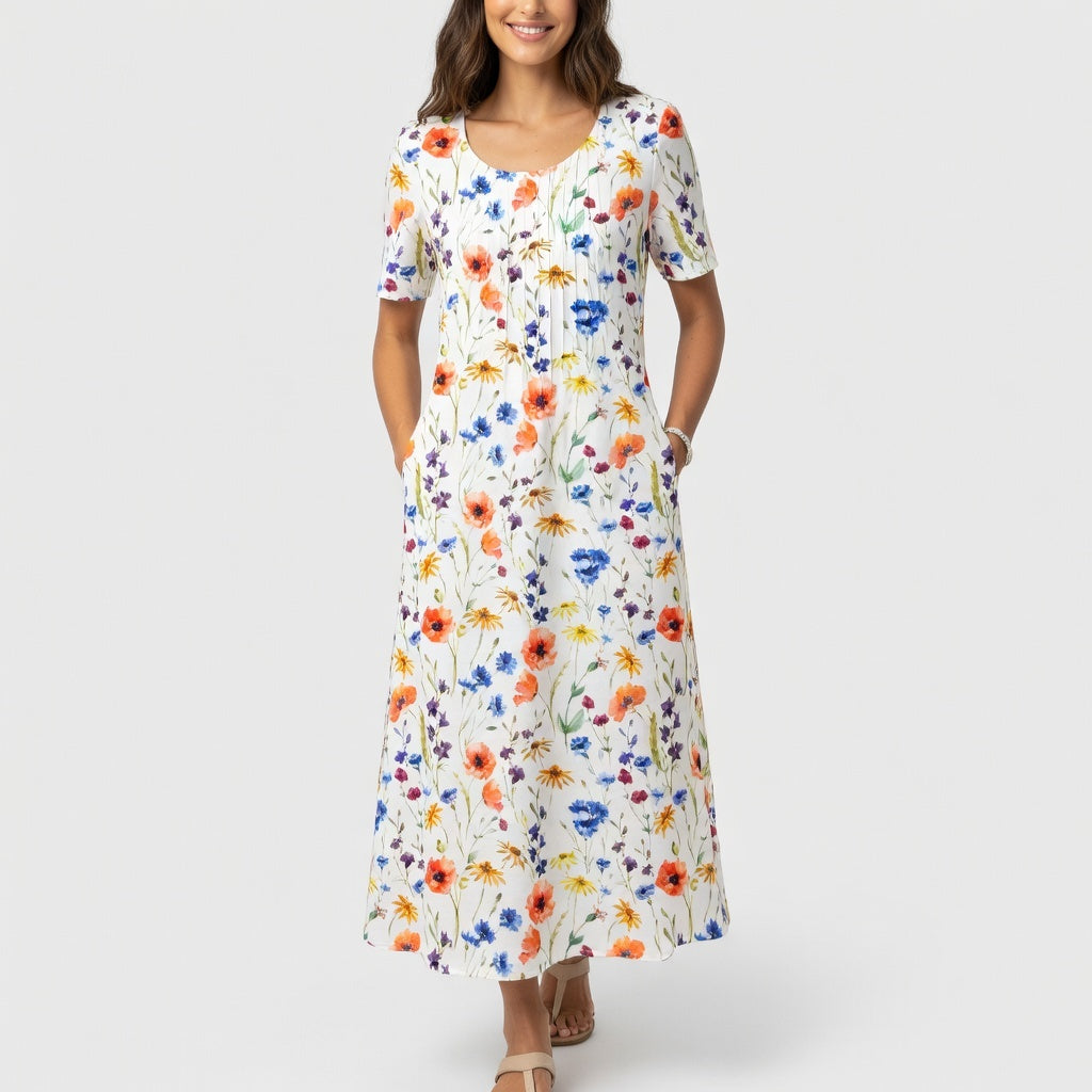 Doreen™ — Elegant kjole med flæser