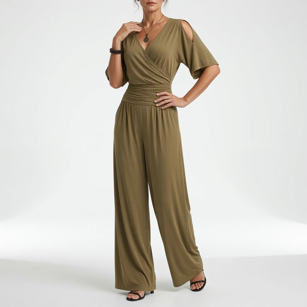 Maëvora™ — Flydende jumpsuit med tidløs, raffineret elegance