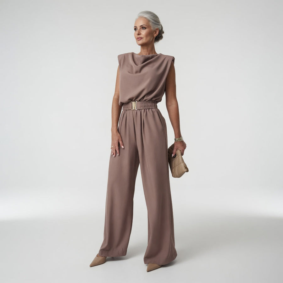 Thaïsie™ — Jumpsuit med firevejsstretch og flydende elegance