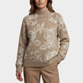 Beige blomsterblonde