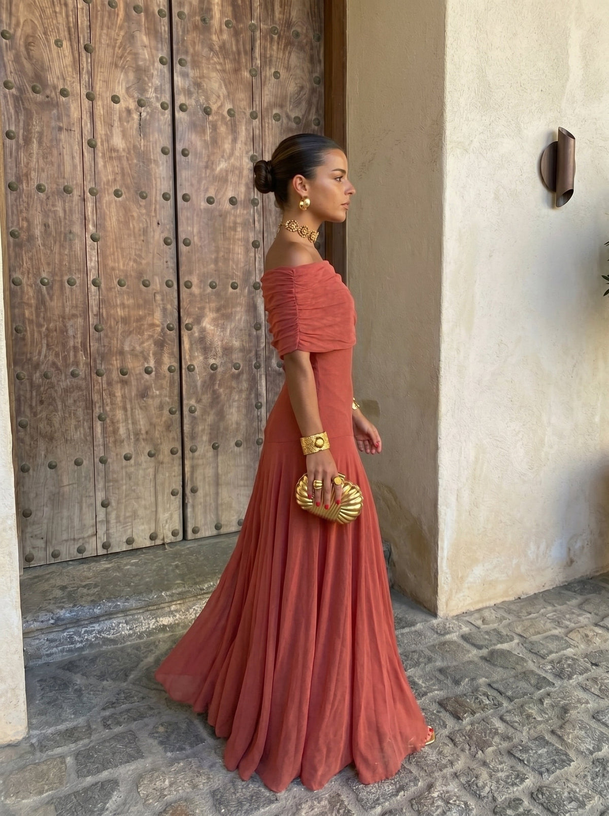 Elegant Simba-kjole i silketyl - Maison Claire et Sylvie