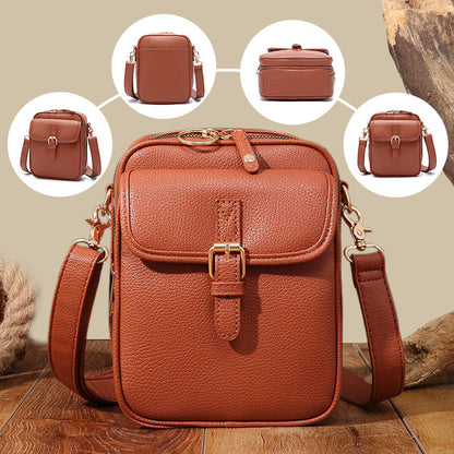 Camille™ — Rummelig elegant vintage messengertaske