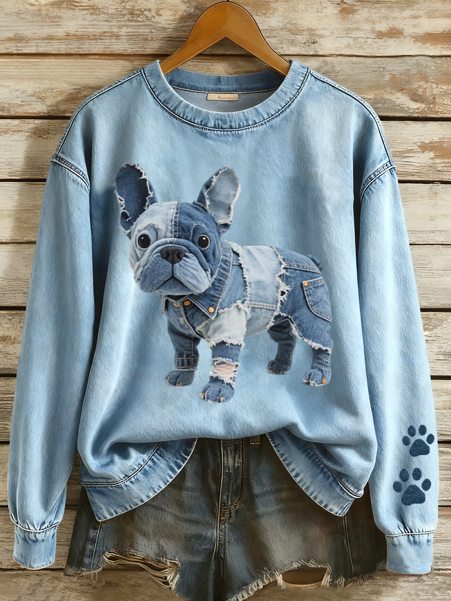 Clémentine™ – Den bløde og elegante sweater med print til kvinder