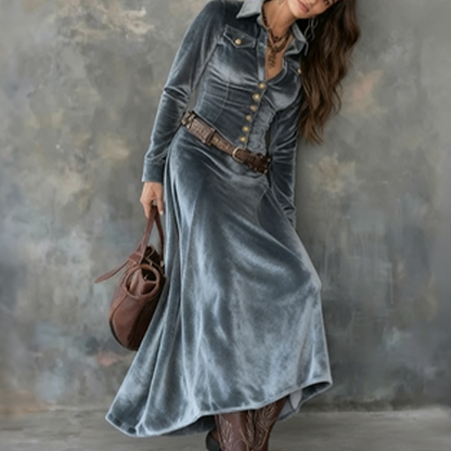 Madeleine™ — Elegant kjole med fløjlsblødt look