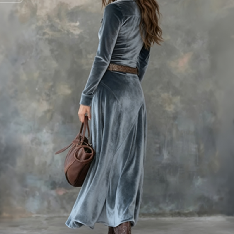 Madeleine™ — Elegant kjole med fløjlsblødt look