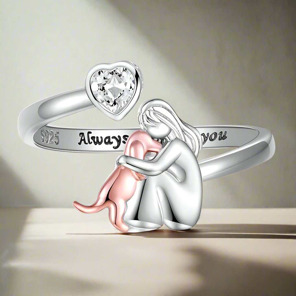Anne™ – Ring med dyreikon (rosa)